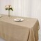 60x102" Natural Rectangular Faux Burlap Tablecloth Wedding Party Decorations